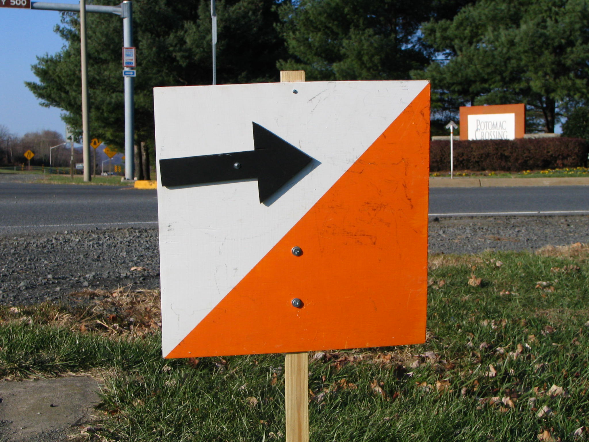 Orienteering Road Sign